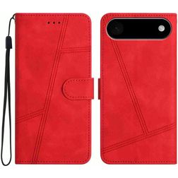 Mobigear Stitch iPhone Air Klapphülle Portemonnaie - Rot