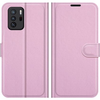 Mobigear Classic POCO X3 GT Hülle Klapphülle Geldbörse - Pink
