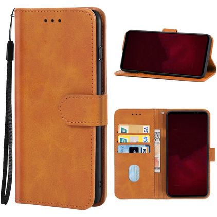Mobigear Wallet ASUS ROG Phone 6 Hülle Klapphülle Geldbörse - Braun