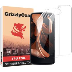 GrizzlyCoat Motorola Razr (2022) Hydrogel-TPU Displayschutz - Hüllenfreundlich + Montagerahmen (2er Pack)
