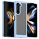 Mobigear Crystal Samsung Galaxy Z Fold 5 Hülle Hardcase Backcover - Transparent / Blau