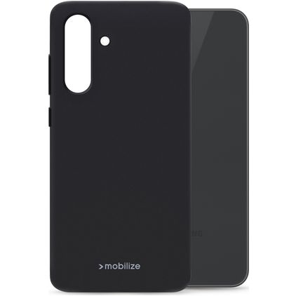 Mobilize Rubber Gelly Samsung Galaxy A37 Hülle Flexibles TPU Backcover - Schwarz