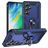 Mobigear Armor ring Samsung Galaxy S24 FE Hardcase Backcover Shockproof mit Ringhalter - Blau