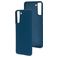 Mobiparts Samsung Galaxy S21 Plus Silikon Hülle Backcover - Blueberry Blue