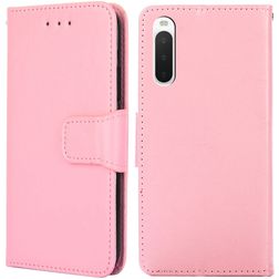 Mobigear Wallet Sony Xperia 10 IV Hülle Klapphülle Geldbörse - Pink