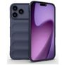 Mobigear Bumpy iPhone 18 Pro Max Hülle Flexibles TPU Backcover - Dunkelblau