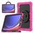 Mobigear RingGuard Samsung Galaxy Tab S10 Ultra Hülle Kunststoff,Silikon Backcover + Stifthalter + Schulterträger + Ständer - Magenta