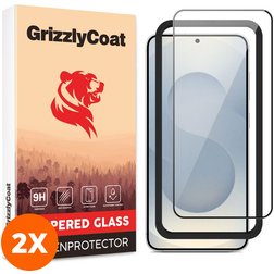GrizzlyCoat Easy Fit Samsung Galaxy S25 Edge Panzerglas Gehärtetes Glas Displayschutz - Hüllenfreundlich + Applikator (2er Pack)