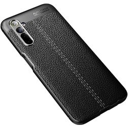 Mobigear Luxury Realme 6 Hülle Flexibles TPU Backcover - Schwarz