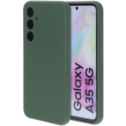 Mobiparts Samsung Galaxy A35 Silikon Hülle Backcover - Forest Green