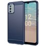 Mobigear Brushed Slim Nokia G42 Hülle Flexibles TPU Backcover - Blau