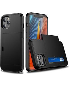 Mobigear Rugged Credit Card Case Black Apple iPhone 12 / 12 Pro