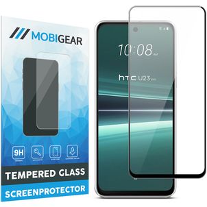 Mobigear Premium HTC U23 Pro Panzerglas Gehärtetes Glas Displayschutz - Hüllenfreundlich - Schwarz