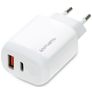4Smarts DoublePort Dual USB / USB-C Quick Charge 3 30W - Weiß