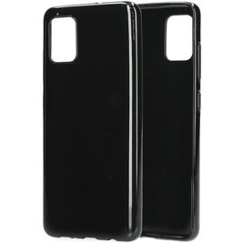 Mobiparts Classic Samsung Galaxy A51 Hülle Flexibles TPU Backcover - Schwarz