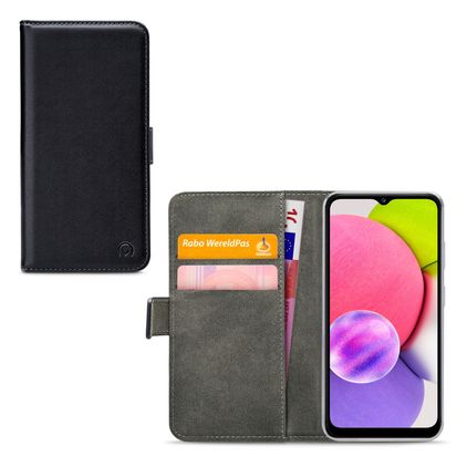 Mobilize Classic Gelly Wallet Samsung Galaxy A03s Hülle Klapphülle Geldbörse - Schwarz