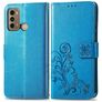 Mobigear Clover POCO X3 GT Hülle Klapphülle Geldbörse - Blau
