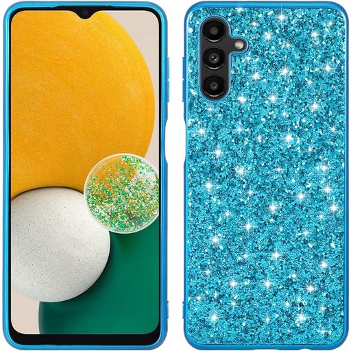 Mobigear Glitter Samsung Galaxy A54 Hülle Hardcase Backcover - Blau