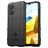 Mobigear Rugged Shield POCO M5 Hülle Flexibles TPU Backcover Stoßfest - Schwarz