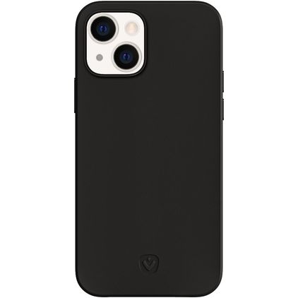Valenta Snap Luxe iPhone 13 Echtleder Backcover - Schwarz