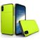 Mobigear Dual Credit Card Slot Armor Case iPhone Green Fluorescent X / Xs