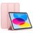 Mobigear Tri-Fold Gel iPad 10 (2022) Hülle TPU,Kunstleder Klapphülle - Pink