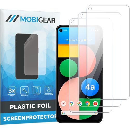 Mobigear Google Pixel 5a 5G Displayschutz Schutzfolie - Hüllenfreundlich (3er Pack)