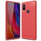 Mobigear Brushed Slim Xiaomi Mi 8 SE Hülle Flexibles TPU Backcover - Rot