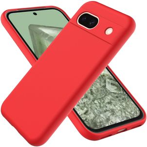 Mobigear Colors Google Pixel 8a Hülle Flexibles TPU Backcover - Rot