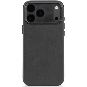 Decoded iPhone 17 Pro Hülle Echtes Leder Backcover Stoßfest - Schwarz
