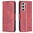 Mobigear Excellent Samsung Galaxy S25 Hülle Klapphülle Geldbörse - Rot