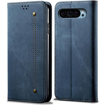 Mobigear Ranch Google Pixel 9 Pro Hülle Klapphülle Geldbörse - Blau