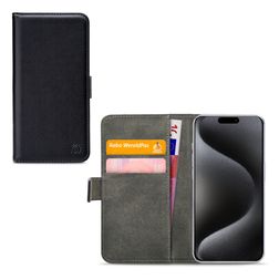 Mobilize Classic Gelly Wallet iPhone 15 Pro Hülle Klapphülle Geldbörse - Schwarz
