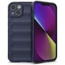 Mobigear Bumpy iPhone 14 Hülle Flexibles TPU Backcover - Dunkelblau