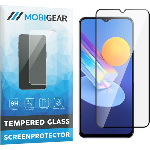 Mobigear Premium Vivo Y52 Panzerglas Gehärtetes Glas Displayschutz - Hüllenfreundlich - Schwarz