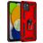 Mobigear Armor Ring Samsung Galaxy A03 Hülle Hardcase Backcover Stoßfest mit Ringhalter - Rot