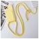 Mobigear Lanyard Card iPhone 15 Pro Max Silikon Handykette mit Kartenhalter - Gelb