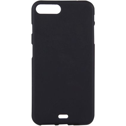 Mobigear Colors iPhone 8 Plus Hülle Flexibles TPU Backcover - Schwarz