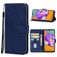 Mobigear Wallet Samsung Galaxy M22 Hülle Klapphülle Geldbörse - Blau