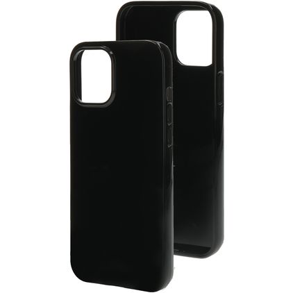 Mobiparts Classic iPhone 12 Pro Max Hülle Flexibles TPU Backcover - Schwarz