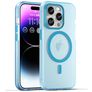 Mobigear Shockproof iPhone 16 Pro Max MagSafe Hülle Flexibles TPU Backcover - Blau