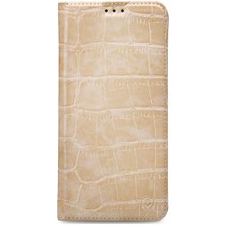 Mobilize Premium Gelly Samsung Galaxy S8 Plus Hülle Klapphülle Geldbörse - Alligator Peanut Brown