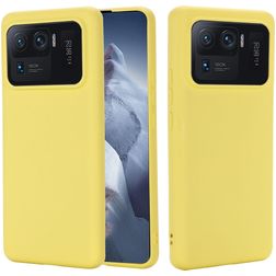 Mobigear Rubber Touch Xiaomi Mi 11 Ultra Silikon Hülle Backcover - Gelb