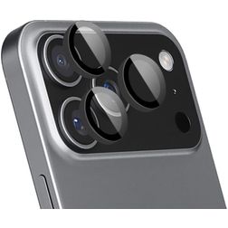 Mobiparts iPhone 17 Pro Panzerglas Gehärtetes Glas Kameralinsen Schutz - Hüllenfreundlich - Schwarz