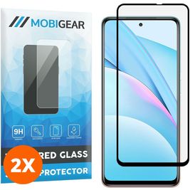 Mobigear Premium Xiaomi Mi 10T Lite Panzerglas Gehärtetes Glas Displayschutz - Hüllenfreundlich - Schwarz (2er Pack)