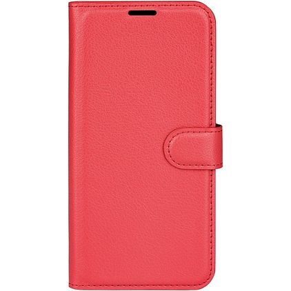 Mobigear Classic Samsung Galaxy M22 Hülle Klapphülle Geldbörse - Rot