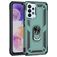 Mobigear Armor Ring Samsung Galaxy A23 Hardcase Backcover Shockproof mit Ringhalter - Grün