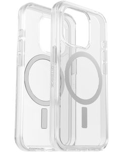 OtterBox Symmetry Plus Durchsichtig iPhone 15 Pro MagSafe Hülle Hardcase Backcover Stoßfest - Transparent