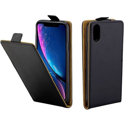 Mobigear Business iPhone XR Flipcase - Schwarz