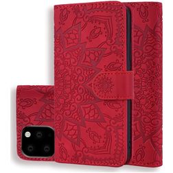 Mobigear Mandala iPhone 11 Hülle Klapphülle Geldbörse - Rot